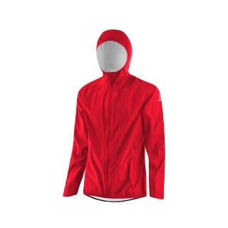 Löffler Kapuzenjacke Hooded WPM Pocket (wasserabweisend, winddicht) rot Herren