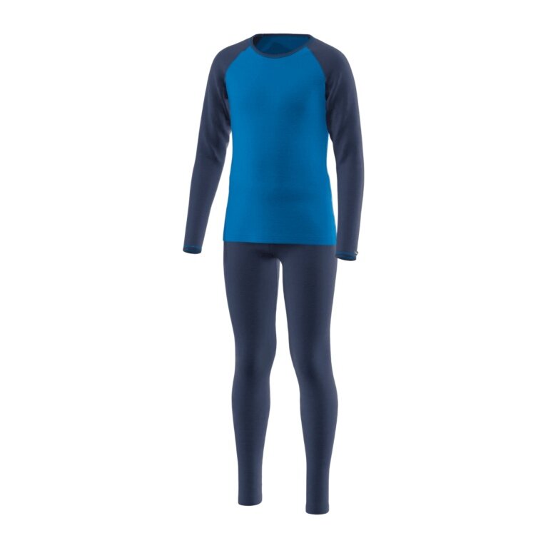 Löffler Funktionsunterwäsche-Set Long CB Transtex® Warm (Langarmshirt und lange Hose) marineblau Kinder