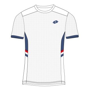 Lotto Tennis-Tshirt Squadra III 2023 weiss Herren