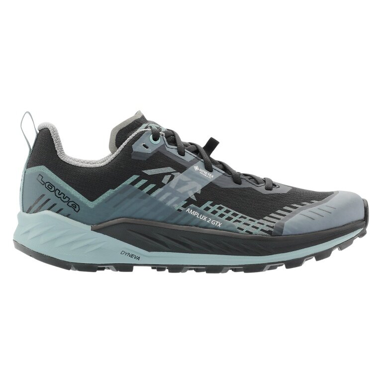 Lowa Trail-Laufschuhe Amplux 2 GTX (Textil/Synthetik, wasserdicht) schwarz/rauchblau Damen