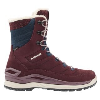 Lowa Winterstiefel Calceta EVO GTX (Veloursleder, wasserdicht) 2025 rot/navyblau Damen