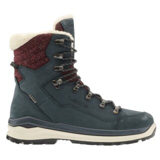 Lowa Winterstiefel Renegade Evo Ice GTX (Nubukleder/Textil, wasserdicht) navyblau/rot Damen
