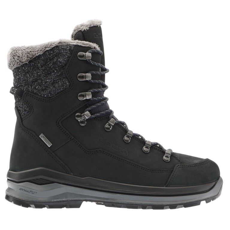 Lowa Winterstiefel Renegade Evo Ice GTX (Nubukleder/Textil, wasserdicht) schwarz/grau Damen