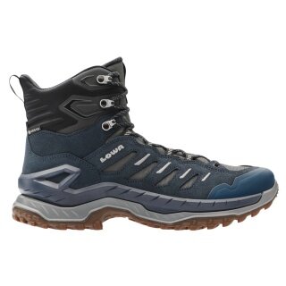 Lowa Wanderschuhe Innovo Mid GTX (All-Terrain, Veloursleder, wasserdicht) navyblau/grau Herren