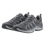 Lowa Wander-Travelschuhe Innox Evo II Low (All-Terrain, Synthetik/Textil) 2025 asphalt/lachs Damen