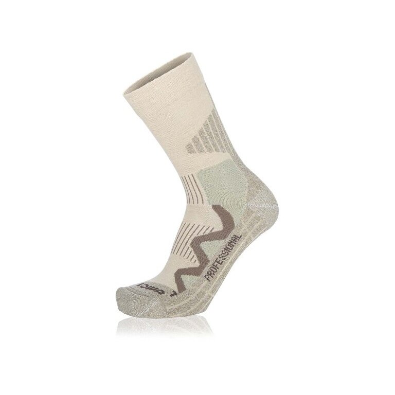 Lowa Wandersocke Crew 4-Season Pro (Merinowolle, hoher Tragekomfort) desert beige - 1 Paar