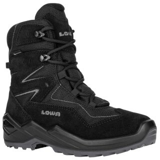 Lowa Winterstiefel Lino Hi GTX (Veloursleder/Textil, wasserdicht) schwarz/grau Kleinkinder