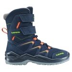 Lowa Winterstiefel Maddox Warm High GTX (Textil/Synthetik, wasserdicht) 2025 navyblau/orange Kinder
