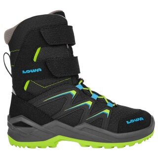 Lowa Winterstiefel Maddox Warm High GTX (Textil/Synthetik, wasserdicht) 2025 schwarz/limone Kleinkinder