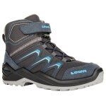 Lowa Winterschuhe Maddox Warm Mid GTX (Textil/Synthetik, wasserdicht) 2025 stahlblau Kinder