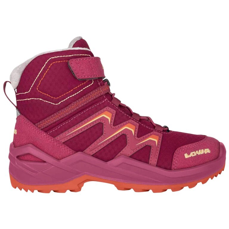 Lowa Winterschuhe Maddox Warm Mid GTX (Textil/Synthetik, wasserdicht) 2025 beere/orange Kinder