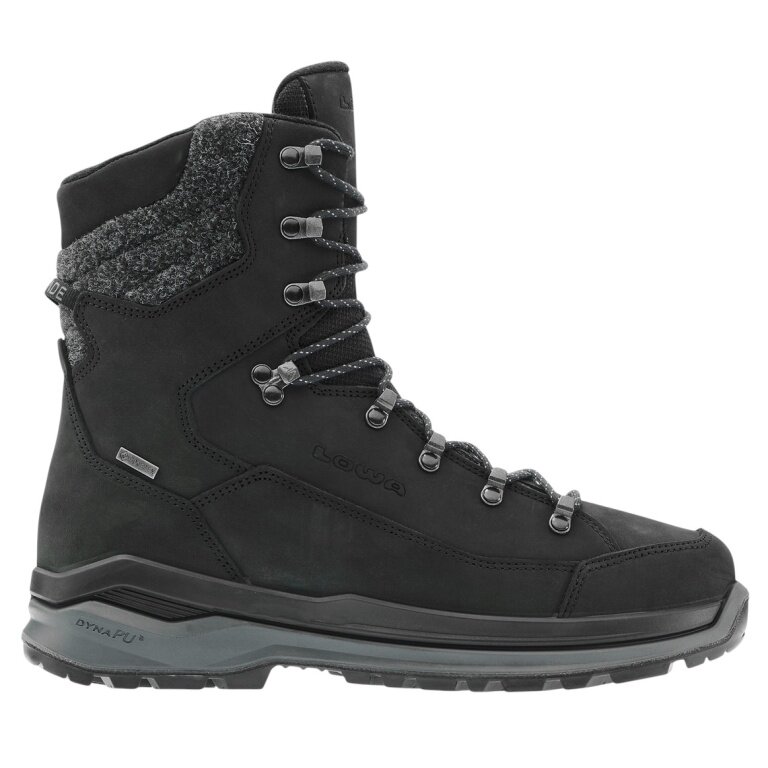 Lowa Winterstiefel Renegade Evo Ice GTX (Nubukleder/Textil, wasserdicht) schwarz/grau Herren