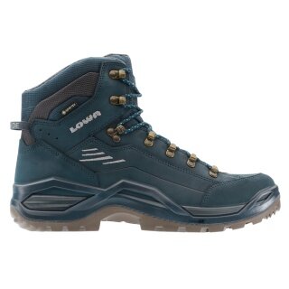 Lowa Wanderschuhe Renegade EVO Mid GTX (All-Terrain, Nubukleder, wasserdicht) navyblau/grau Herren