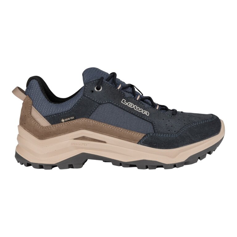Lowa Wanderschuhe Ventierra LO GTX (Veloursleder/Textil, wasserdicht) navyblau/dune Herren