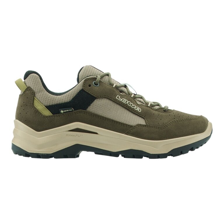 Lowa Wanderschuhe Ventierra LO GTX (Veloursleder/Textil, wasserdicht) olivegrün/bernsteingrün Herren