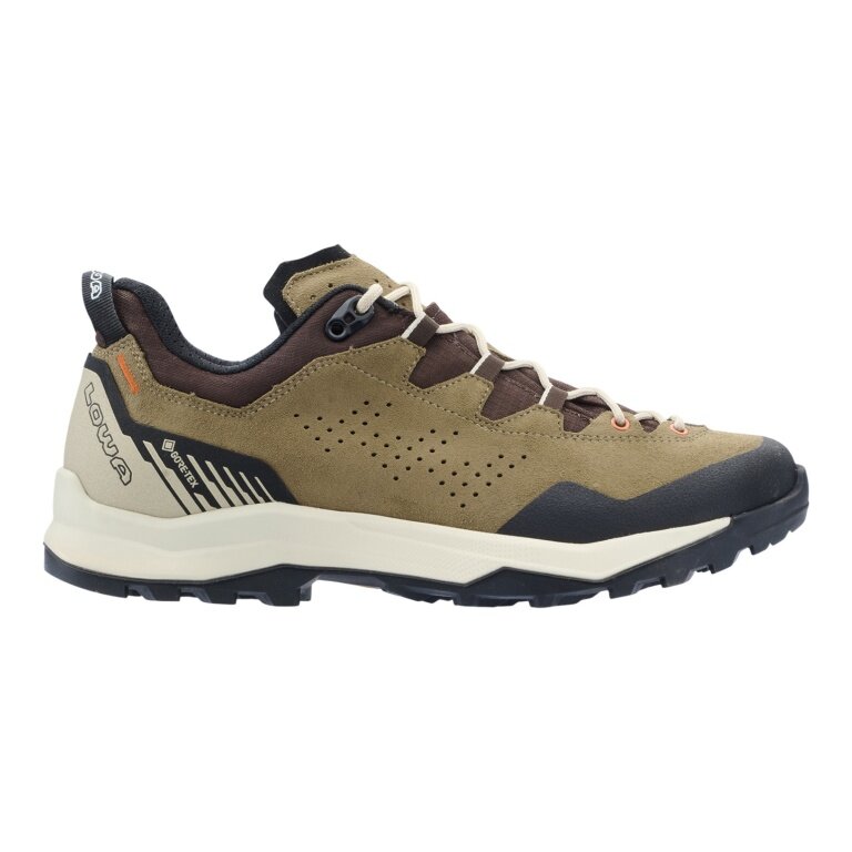 Lowa Wanderschuhe Explorer LO GTX (Trekking, Veloursleder/Textil, wasserdicht) humus/braun Herren