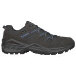 Lowa Wanderschuhe Sirkos Evo Low GTX (Veloursleder/Textil, wasserdicht) grau/blau Herren