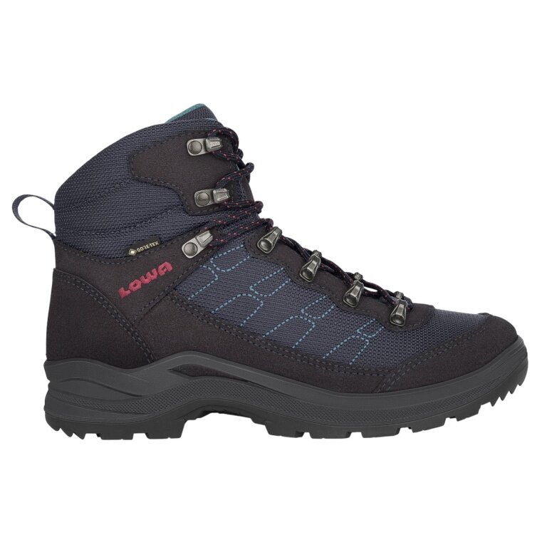 Lowa Wanderschuhe Taurus Pro Mid GTX (All-Terrain, Veloursleder/Textil, wasserdicht) 2024 navyblau Damen