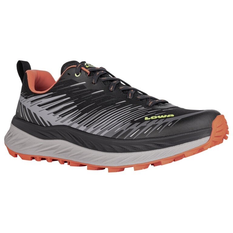Lowa Trail-Laufschuhe Fortux (Synthetik, Leichtigkeit) grau/flame Herren