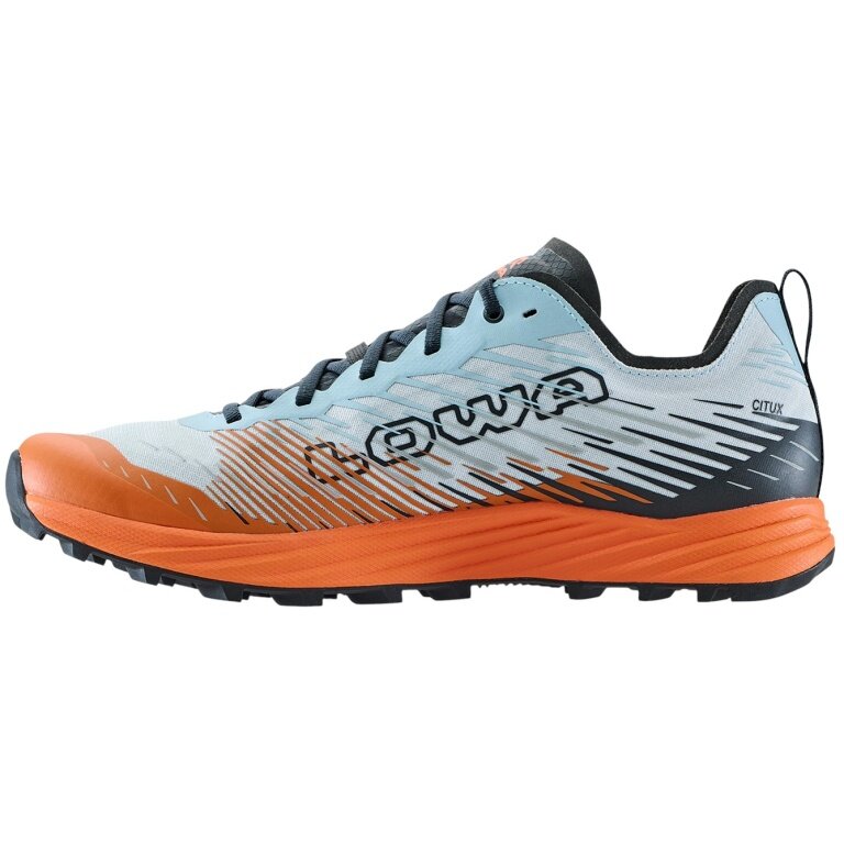 Lowa Trail-Laufschuhe Citux (Synthetik, Leichtigkeit) nebelblau/orange Herren