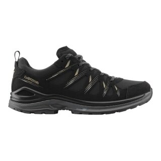 Lowa Wanderschuhe Innox Evo II GTX (All-Terrain, Textil/Mikrofaser, wassderdicht) schwarz/champagner Damen