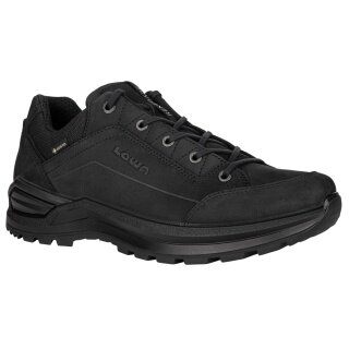 Lowa Wanderschuhe Renegade EVO Low WIDE GTX 2025 (All-Terrain, Nubukleder, wasserdicht) schwarz Herren