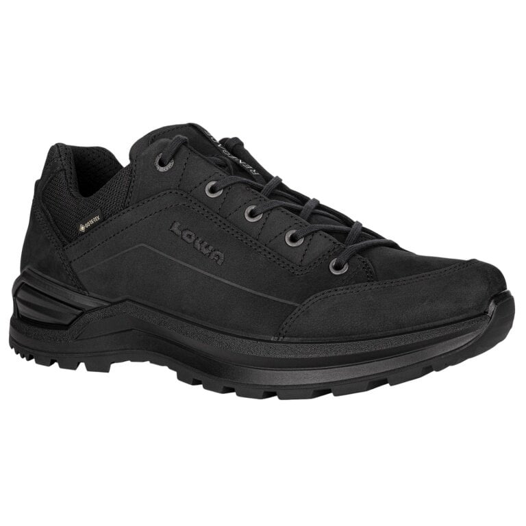 Lowa Wanderschuhe Renegade EVO Low WIDE GTX 2025 (All-Terrain, Nubukleder, wasserdicht) schwarz Herren