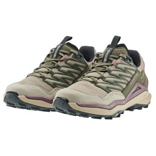 Lowa Wanderschuhe Maddox Pro GTX Low (Textil/Synthetik, wasserdicht) beige/rosa Damen
