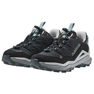 Lowa Wanderschuhe Maddox Pro GTX Low Sl (Textil/Synthetik, wasserdicht) schwarz/grau Damen