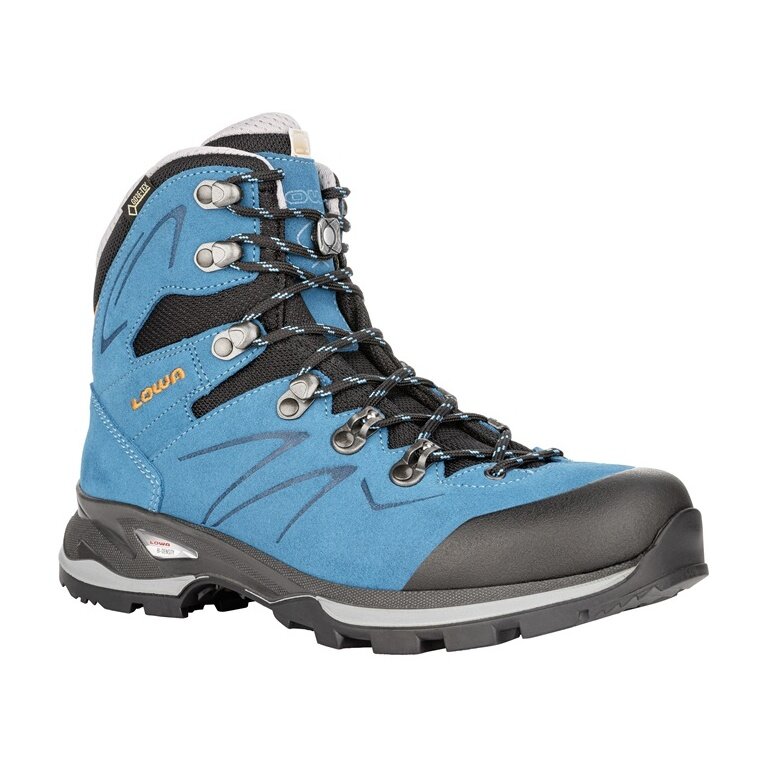Lowa Wanderschuhe Badia GTX (Trekking, Veloursleder/Textil, wasserdicht) türkis/mandarine Damen