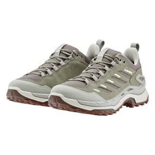 Lowa Wanderschuhe Innovo Low (All-Terrain, Veloursleder/Textil) rauchgrün/grau Damen