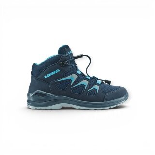 Lowa Wanderschuhe Innox Evo GTX QC (Synthetik/Textil, wasserdicht) navyblau/türkisblau Kleinkinder