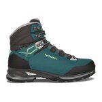 Lowa Wanderschuhe Lady Light GTX (Trekking, Nubukleder, wasserdicht) petrolblau/mintgrün Damen