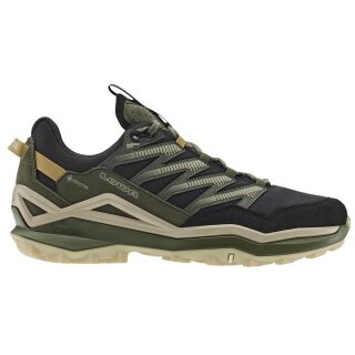 Lowa Wanderschuhe Maddox Pro Low GTX (Fast-Hiking, Textil/Synthetik, wasserdicht) schwarz/olive Herren