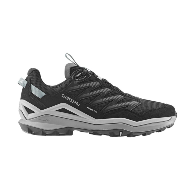 Lowa Wanderschuhe Maddox Pro Low (Fast-Hiking, Textil/Synthetik) schwarz/grau Herren