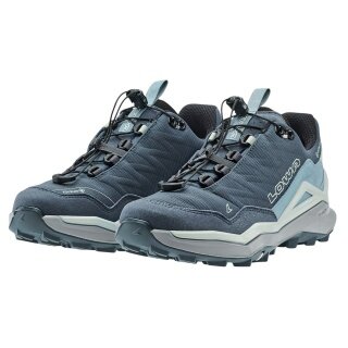 Lowa Wanderschuhe Maddox Pro GTX Low Sl (Textil/Synthetik, wasserdicht) rauchblau/grau Damen