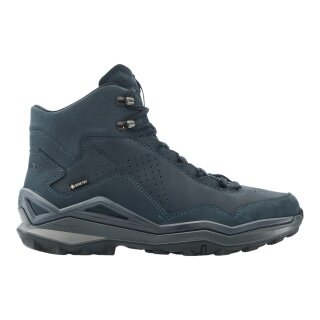 Lowa Wanderschuhe Maddox Pro LT GTX Mid (Fast-Hiking, Nubukleder, wasserdicht) navyblau/grau Herren