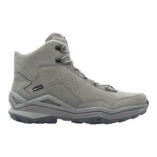Lowa Wanderschuhe Maddox Pro LT GTX Mid (Fast-Hiking, Nubukleder, wasserdicht) grau Herren