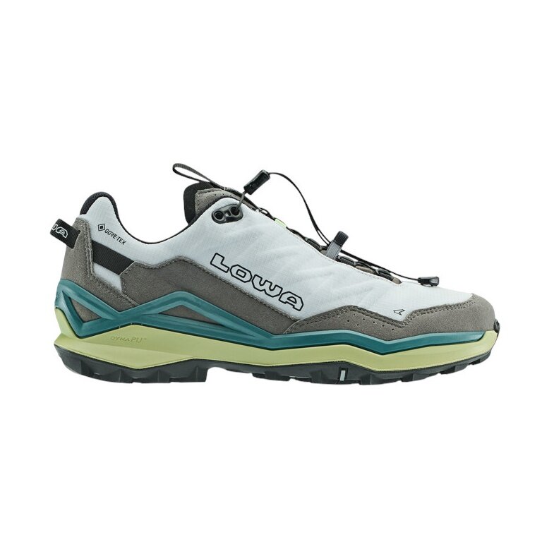 Lowa Wanderschuhe Maddox Pro Low GTX SL (Fast-Hiking, Textil/Synthetik, wasserdicht) grau/farn Herren