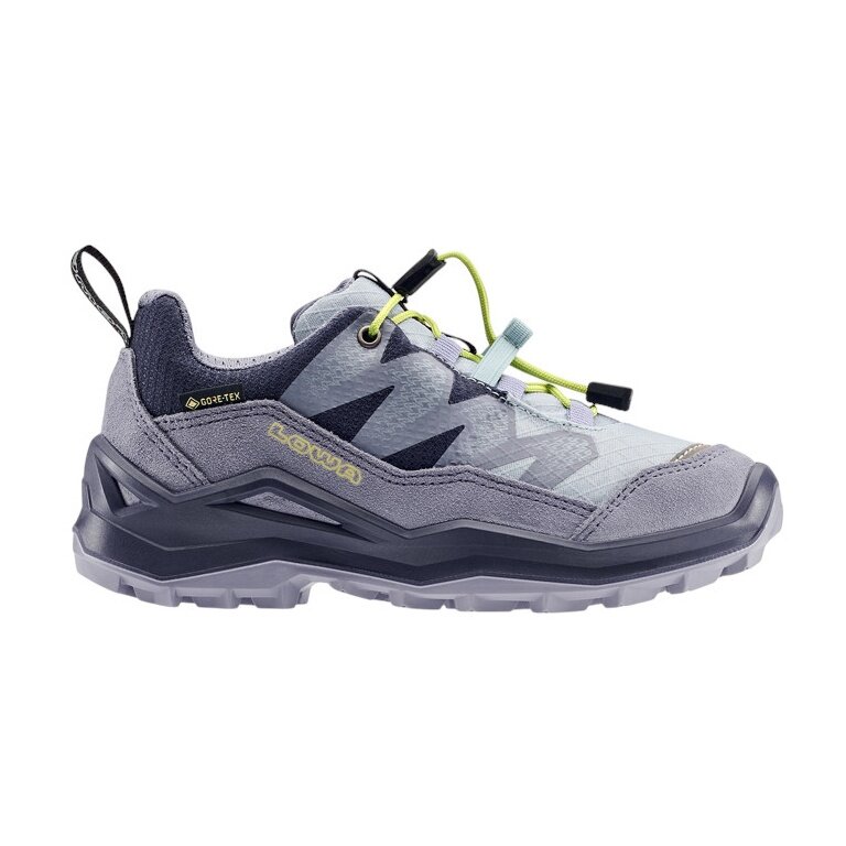 Lowa Wanderschuhe Maddox Pro Low GTX Junior (Textil/Veloursleder, wasserdicht) flieder/pflaume Kinder