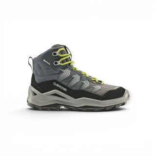 Lowa Wanderschuhe Maddox Pro Mid GTX Junior (Textil/Veloursleder, wasserdicht) schwarz/limone Kleinkinder