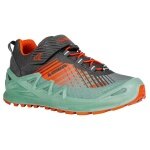 Lowa Wanderschuhe Merger GTX Junior Velcro (Multifunktion, wasserdicht, Klett­ver­schluss) arktisblau/flame Kinder