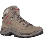 Lowa Wanderschuhe Renegade EVO Mid GTX (All-Terrain, Nubukleder, wasserdicht) steinbraun/rotholz Herren