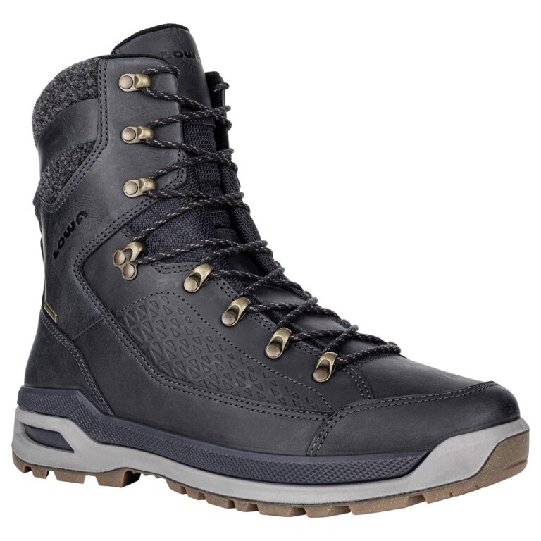 Lowa Wanderschuhe Renegade Evo Ice GTX (Winter, Glattleder, wasserdicht) navyblau/dunkelgrau Herren