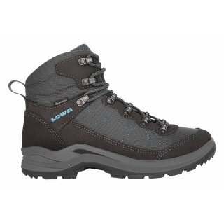 Lowa Wanderschuhe Taurus Pro Mid GTX (All-Terrain, Veloursleder/Textil, wasserdicht) 2025 anthrazitgrau Damen
