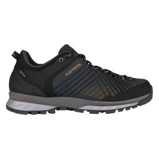 Lowa Wandersschuhe Carezza GTX Low 2024 (Synthetik, Trekking, wasserdicht) anthrazit/bronze Herren
