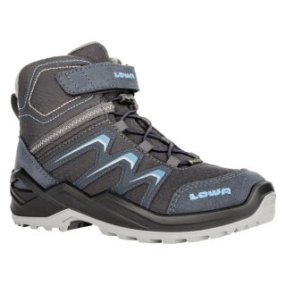 Lowa Winterschuhe Maddox Warm Mid GTX (Textil/Synthetik, wasserdicht) 2024 stahlblau Kleinkinder