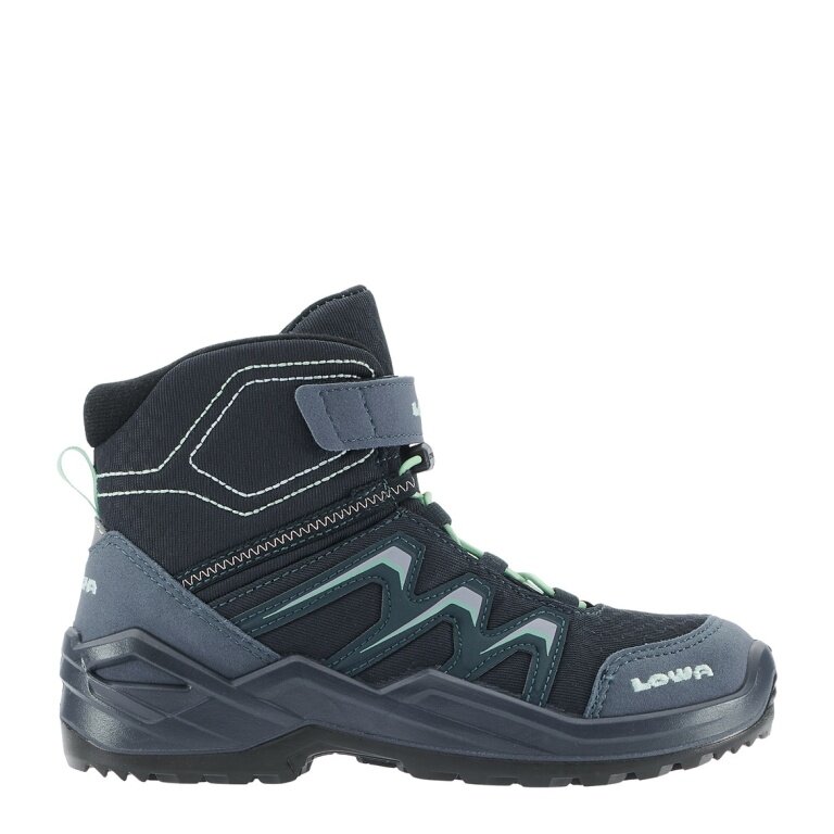 Lowa Winterschuhe Maddox Warm Mid GTX (Textil/Synthetik, wasserdicht) 2026 navyblau/jadegrün Kinder