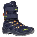 Lowa Winterstiefel Maddox Warm High GTX (Textil/Synthetik, wasserdicht) 2024 navyblau/orange Kleinkinder