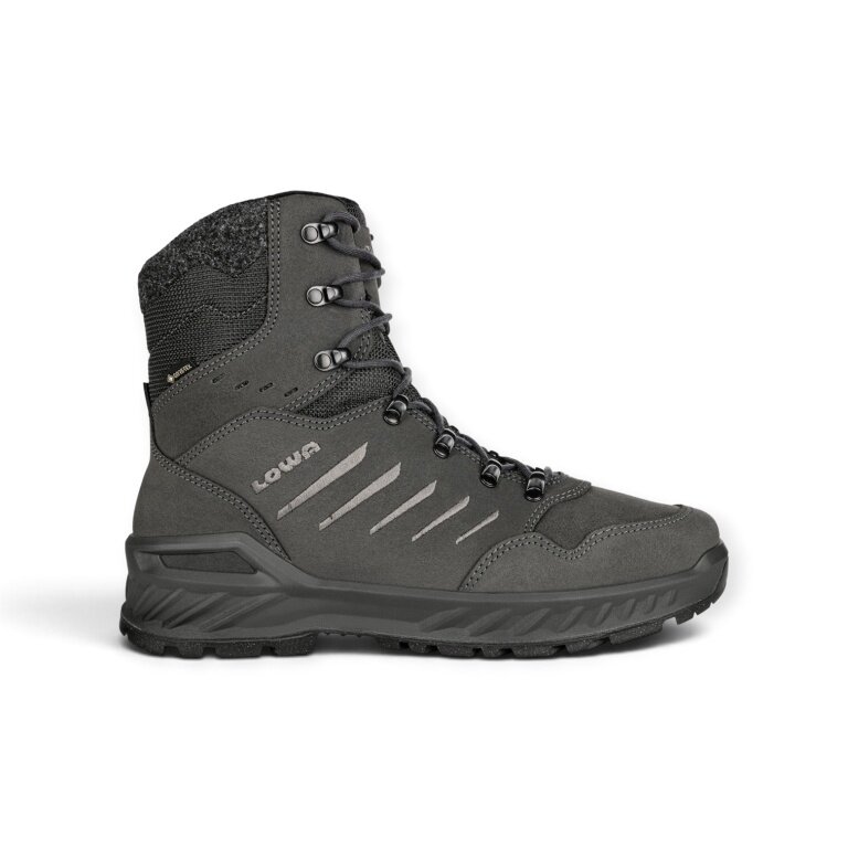 Lowa Winterstiefel Nabucco GTX (Veloursleder/Textil, wasserdicht) 2026 anthrazitgrau/grau Herren